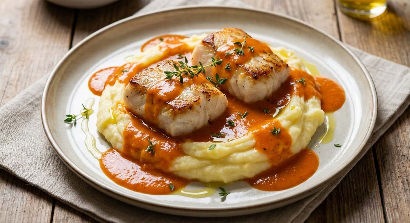 Rape con Parmentier y Salsa Americana