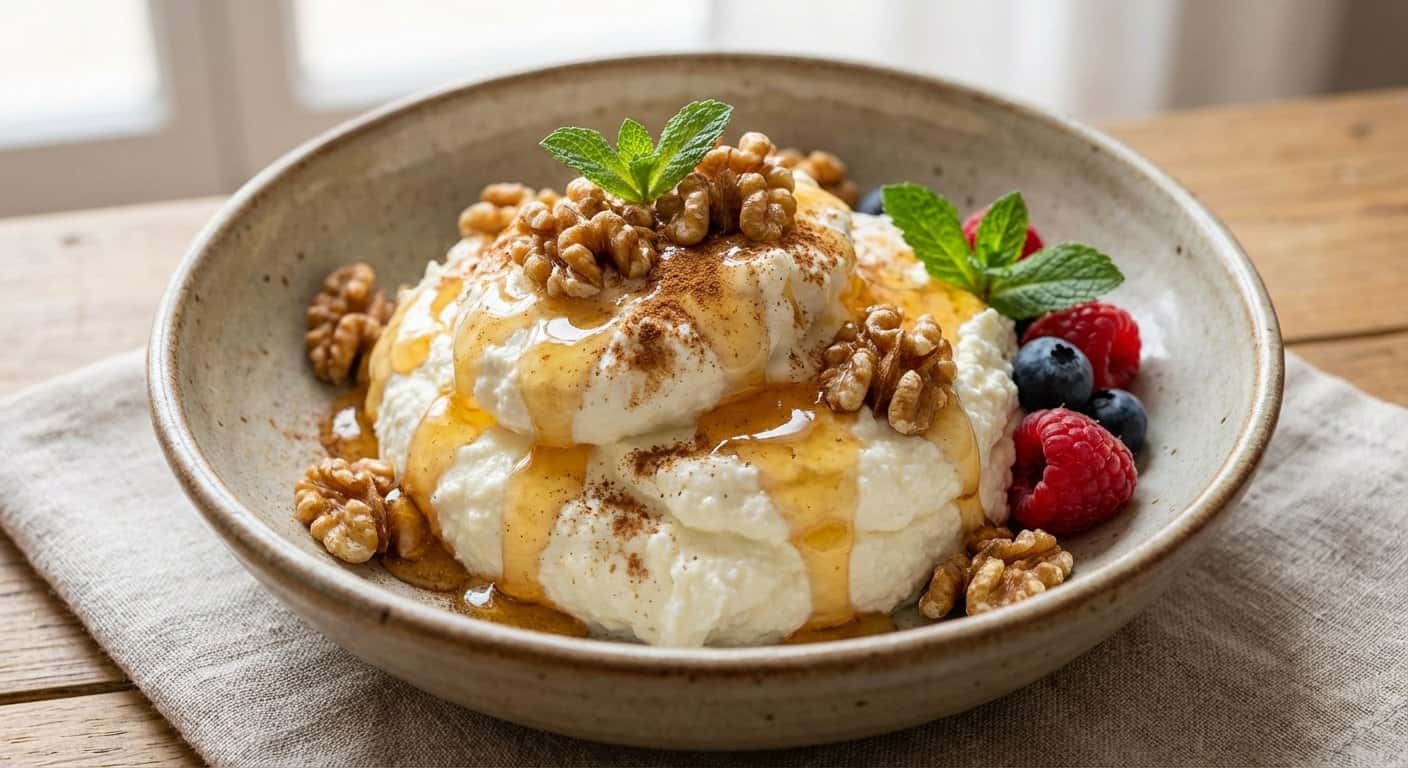 Requesón con Miel y Nueces