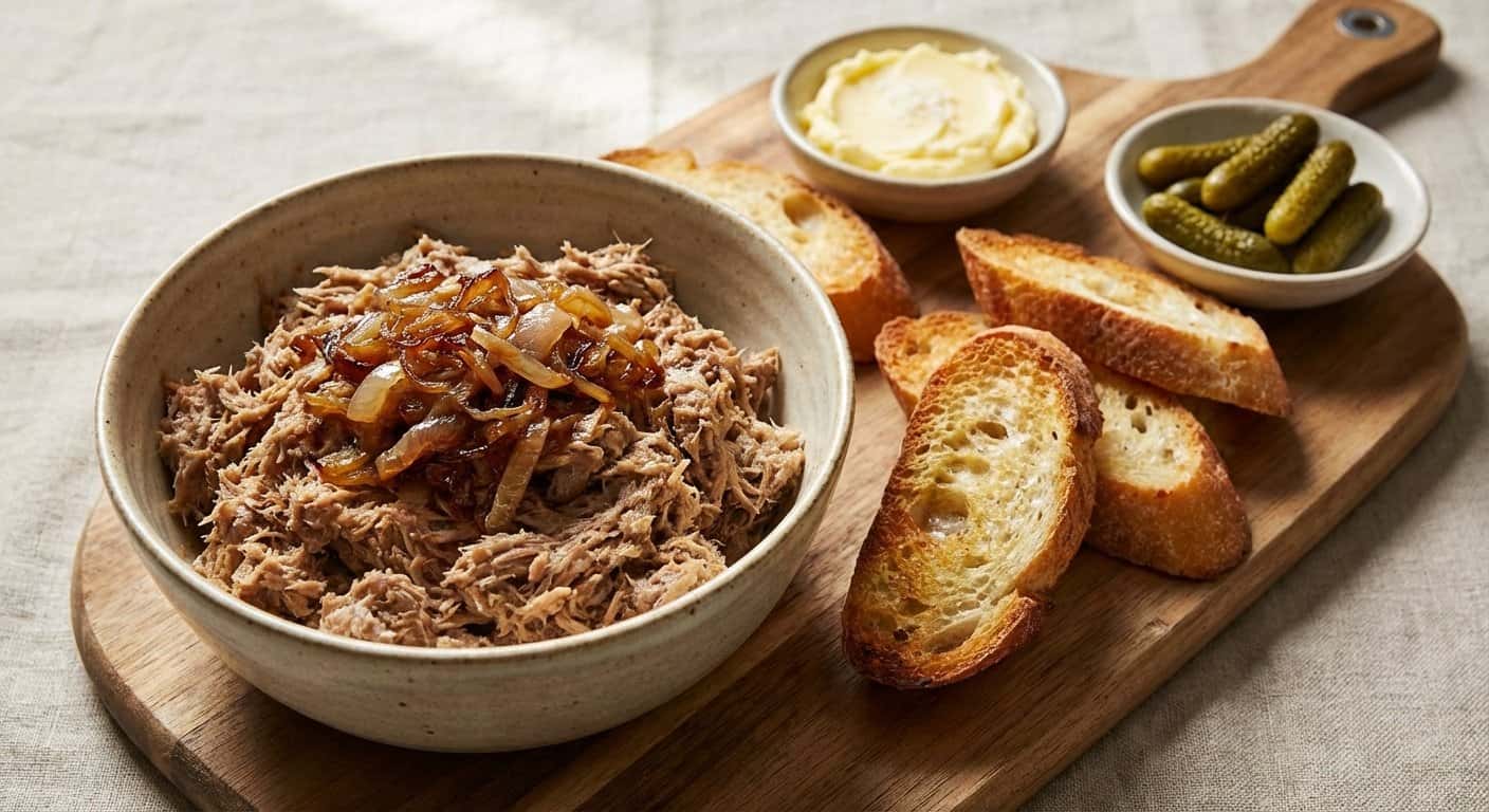 Rillettes Lionés con Chalotas