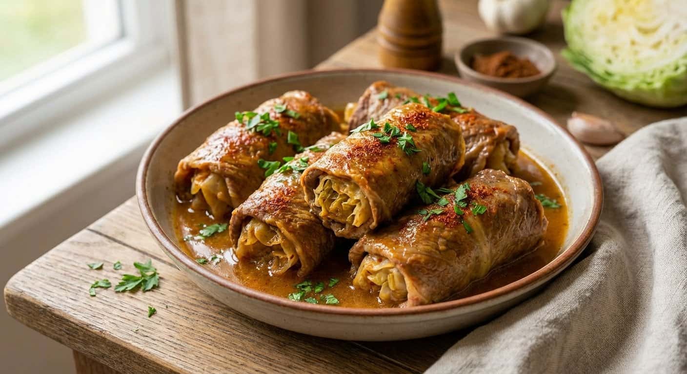 Rollitos de Ternera Rellenos de Repollo