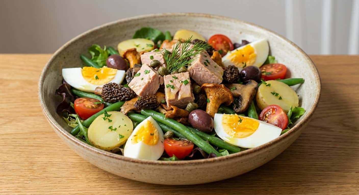 Salade Niçoise Lionés con Setas