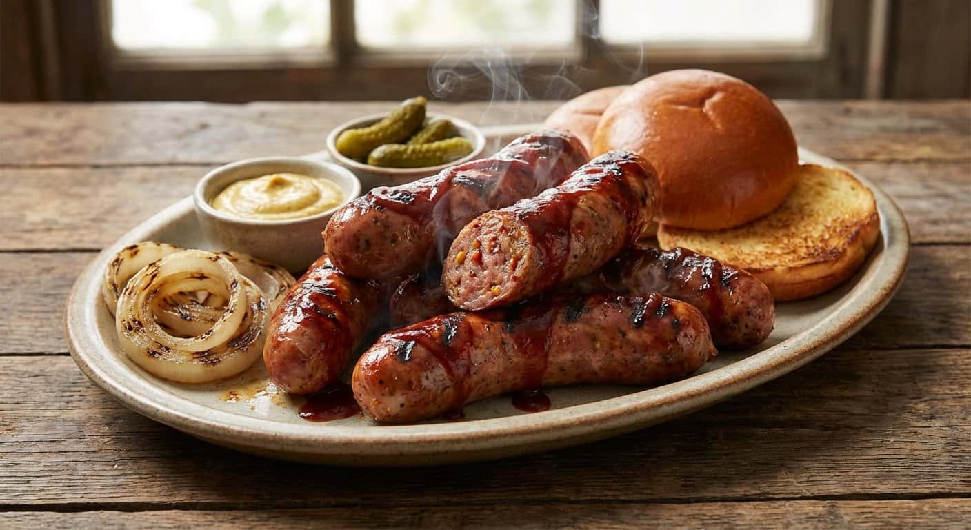 Salchichas Artesanas a la Barbacoa