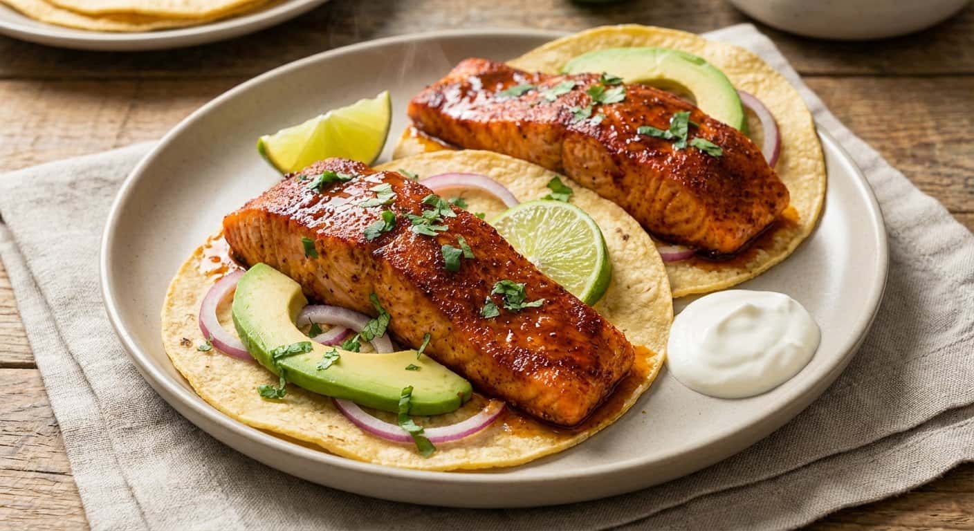 Salmón estilo mexicano con especias