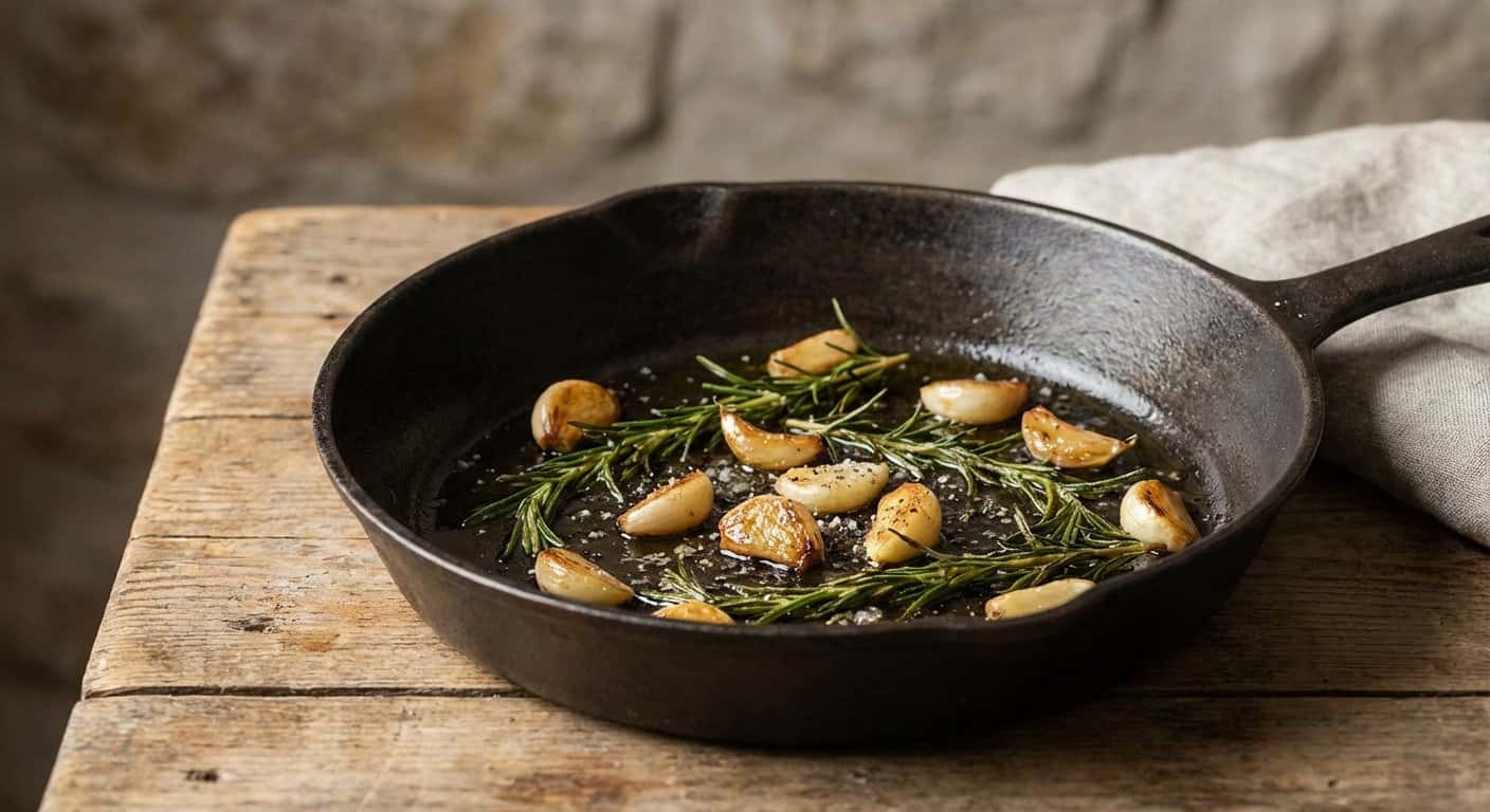 Salteado de Ajo con Romero