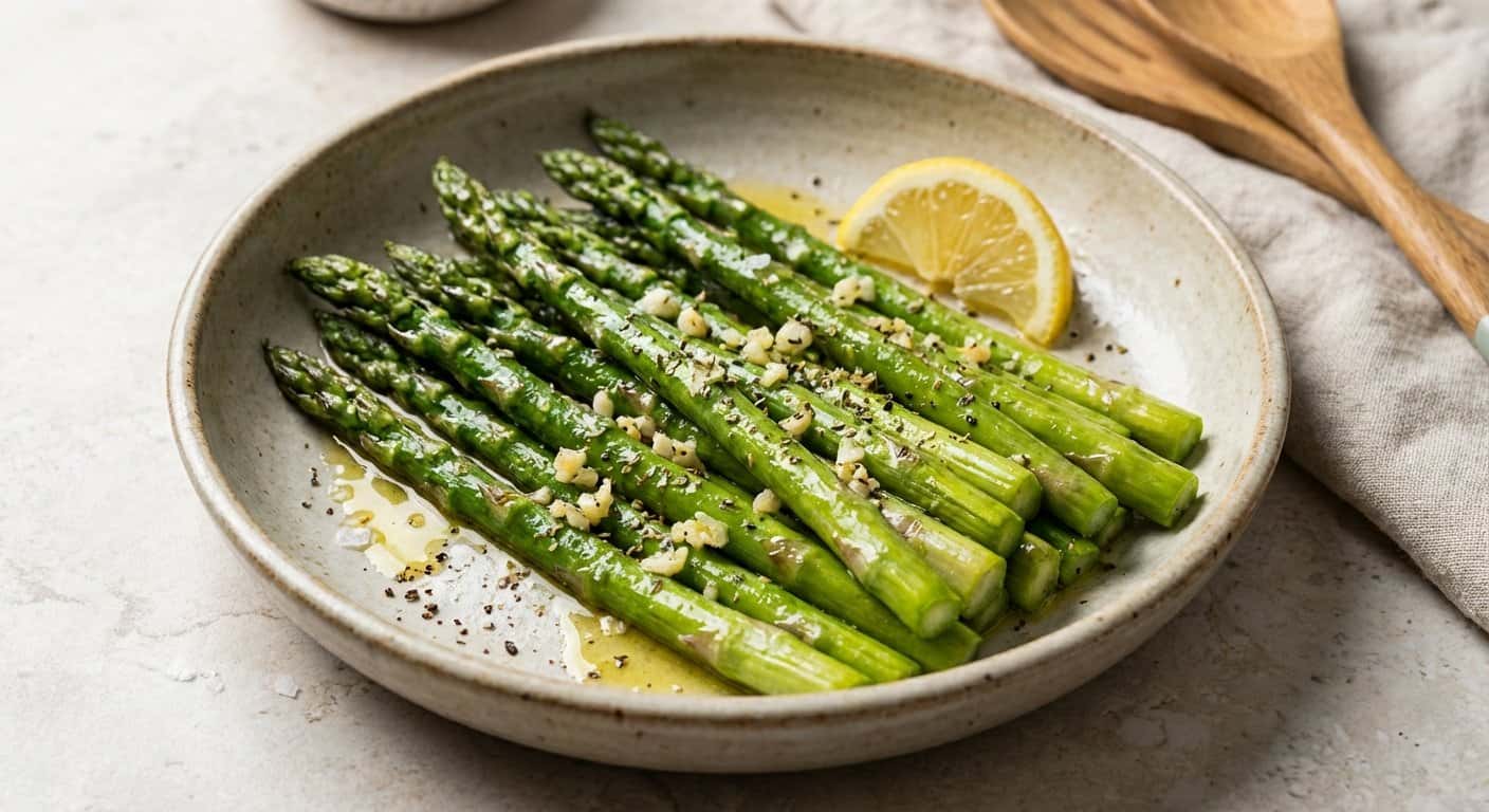 Salteado de Espárragos con Ajo y Orégano