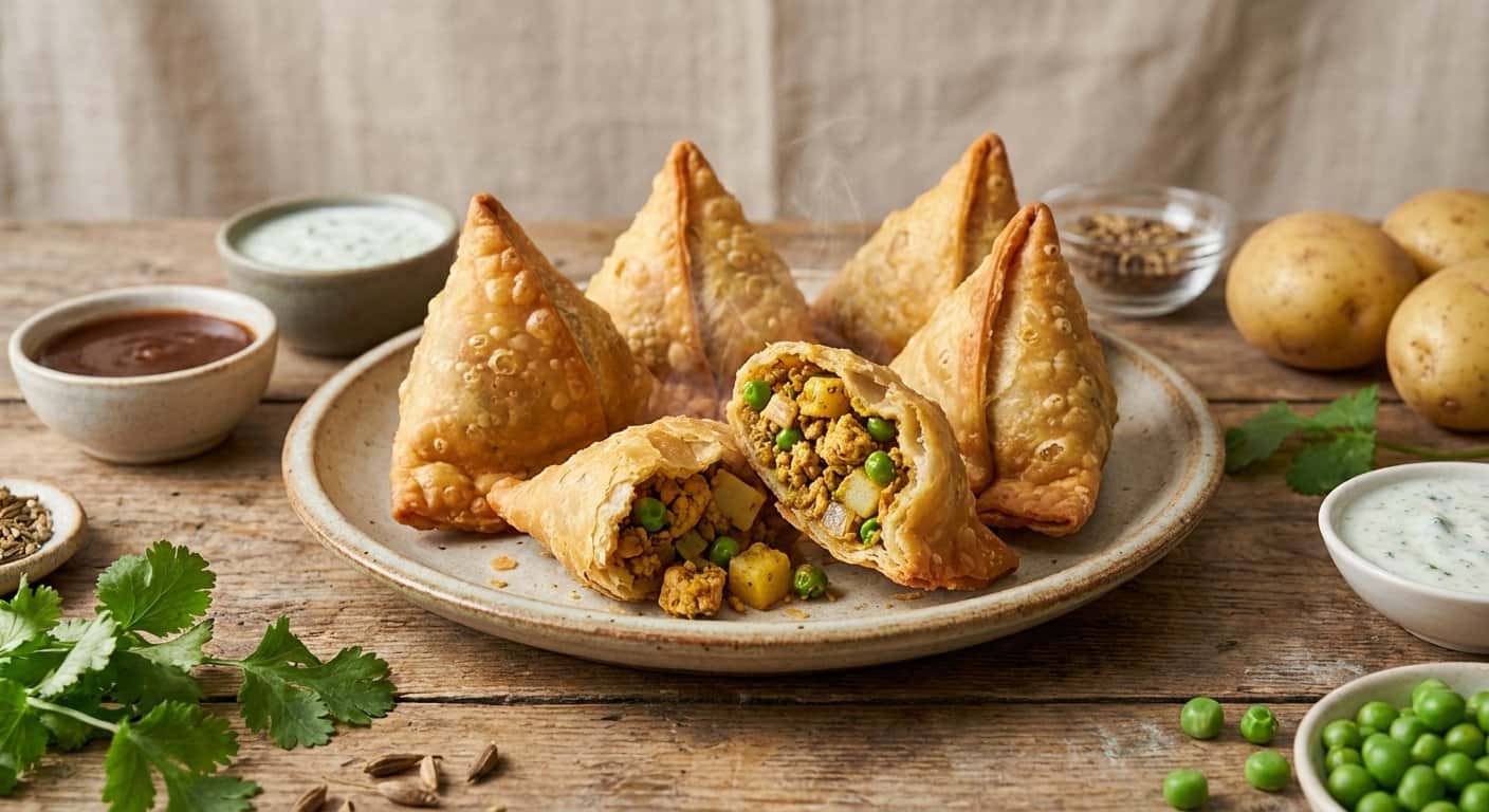 Samosas de Pollo y Verduras