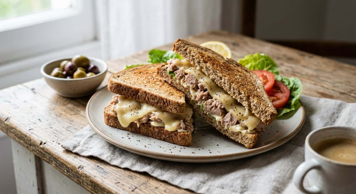 Sándwich de Atún y Queso Curado