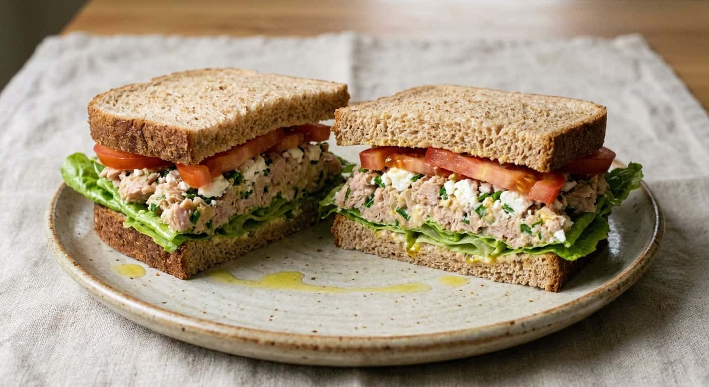 Sandwich de Atún y Queso Fresco