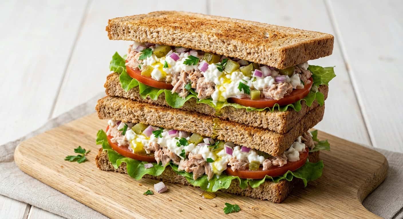 Sándwich de Atún y Requesón