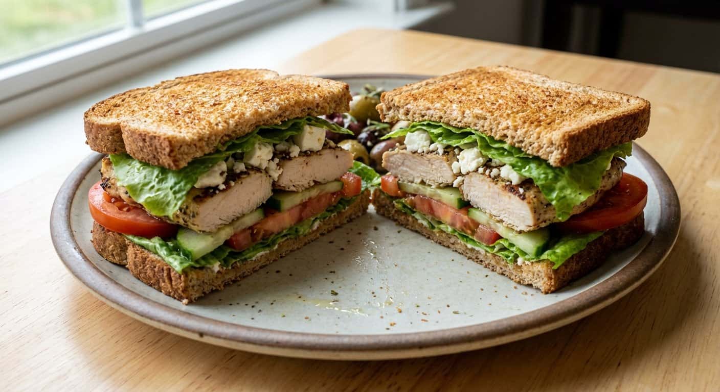 Sándwich de Pollo y Feta