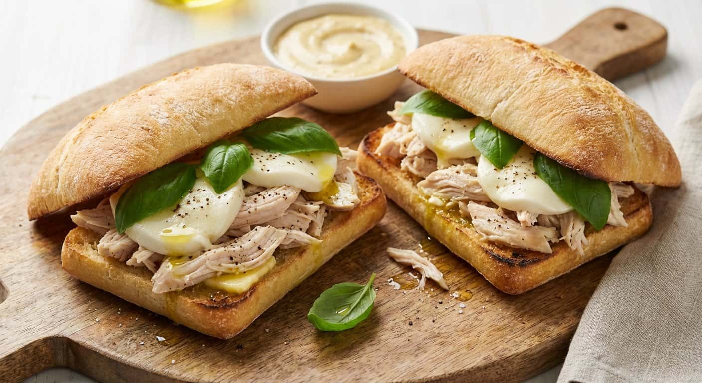 Sandwich de Pollo y Mozzarella