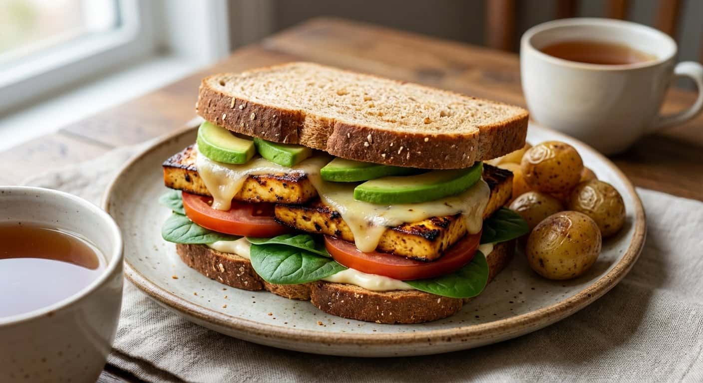 Sandwich de Tofu y Queso Curado