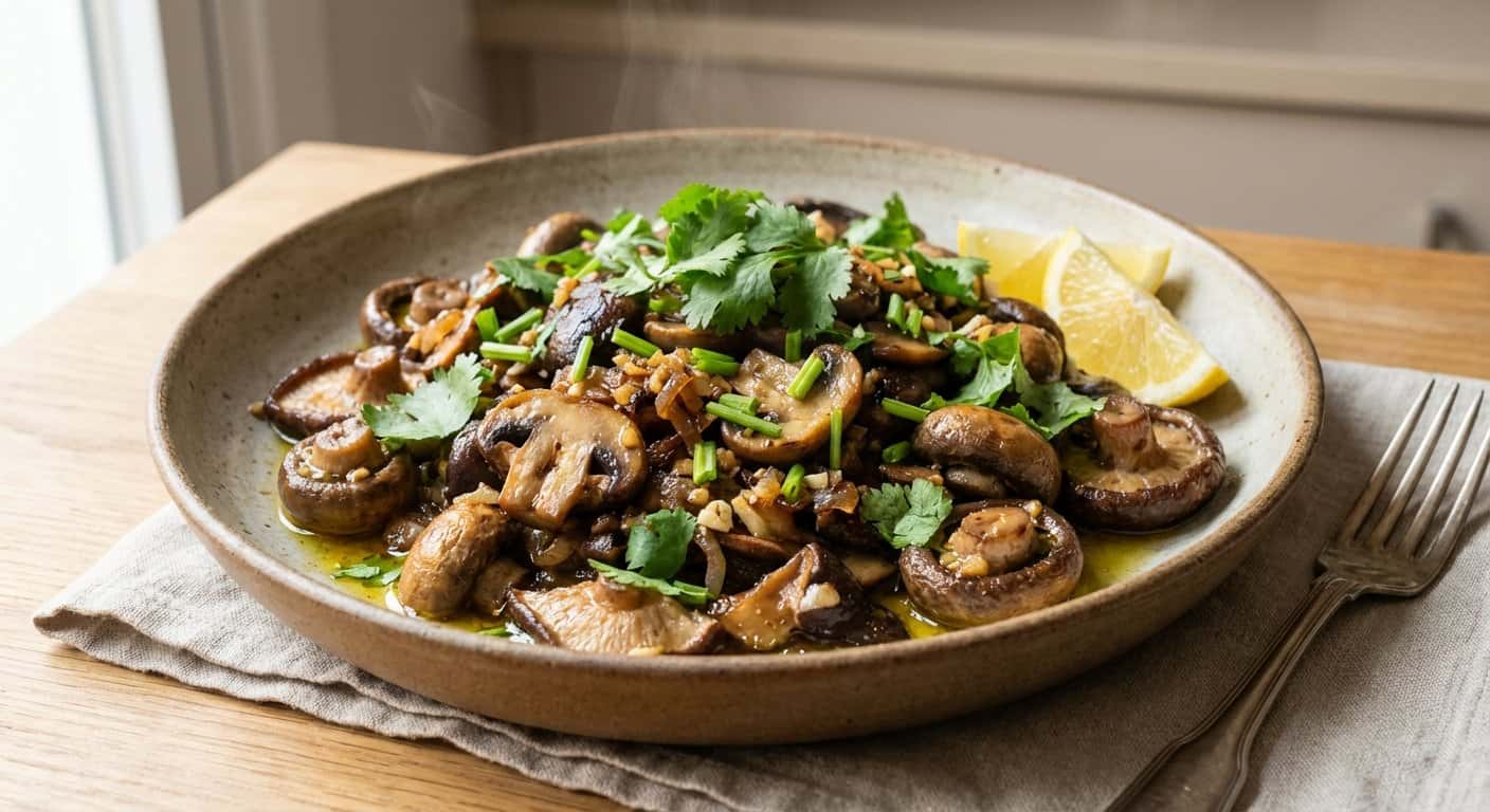 Setas Salteadas con Cilantro