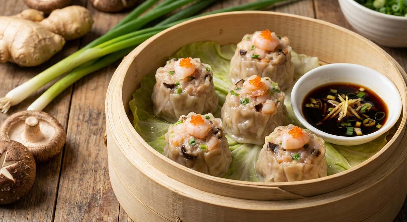 Shumai de Cerdo y Gambas