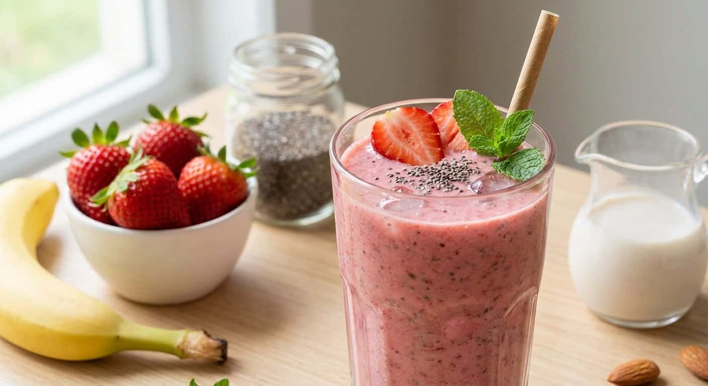 Smoothie de Fresa con Chía