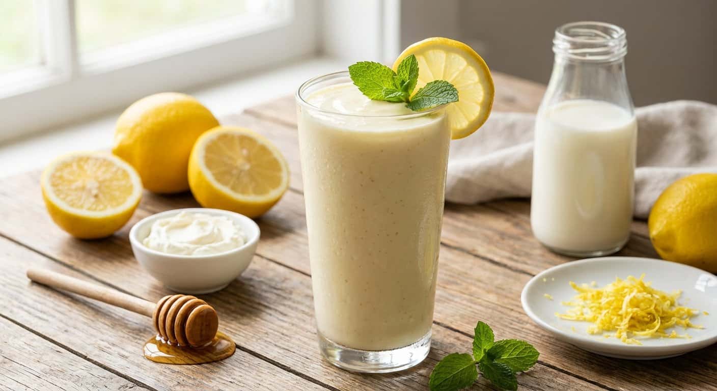 Smoothie de Limón con Queso Crema