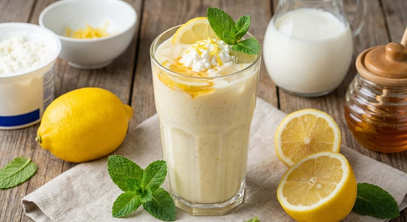 Smoothie de Limón con Requesón