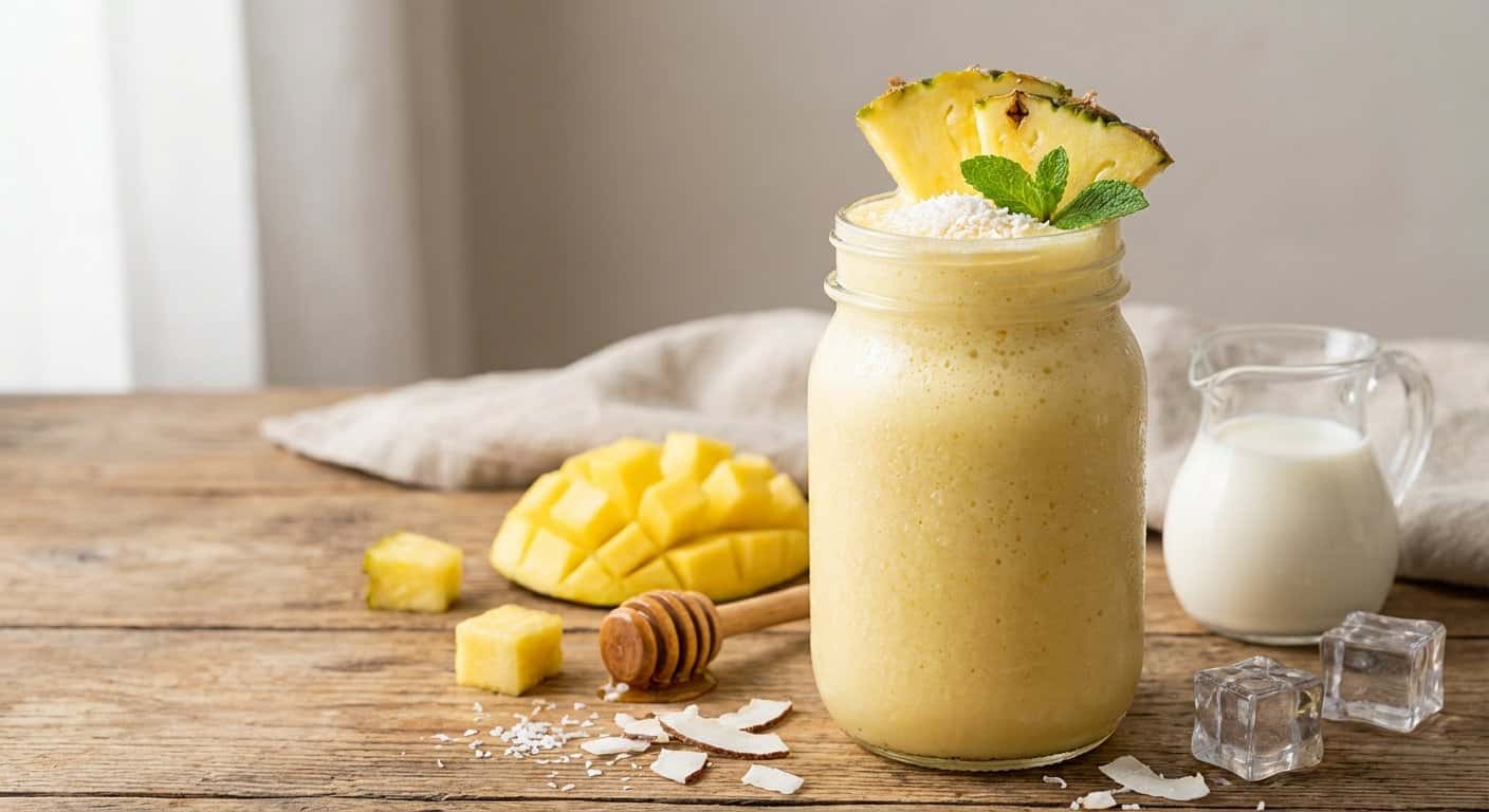 Smoothie de Piña con Leche