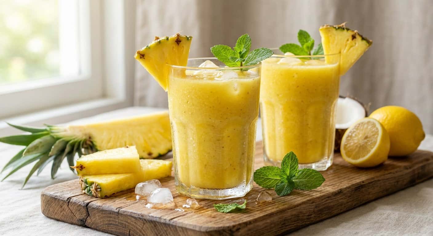 Smoothie de Piña con Limón