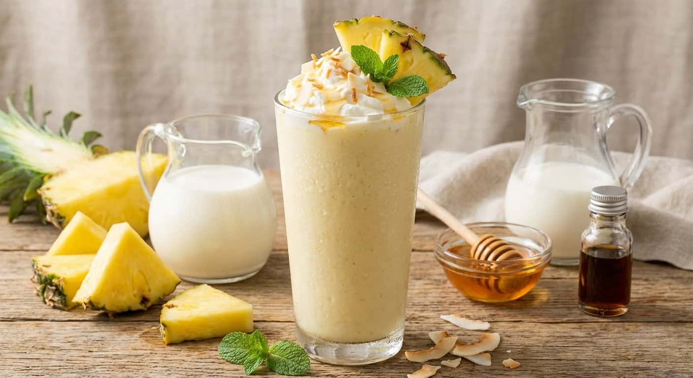 Smoothie de Piña con Nata