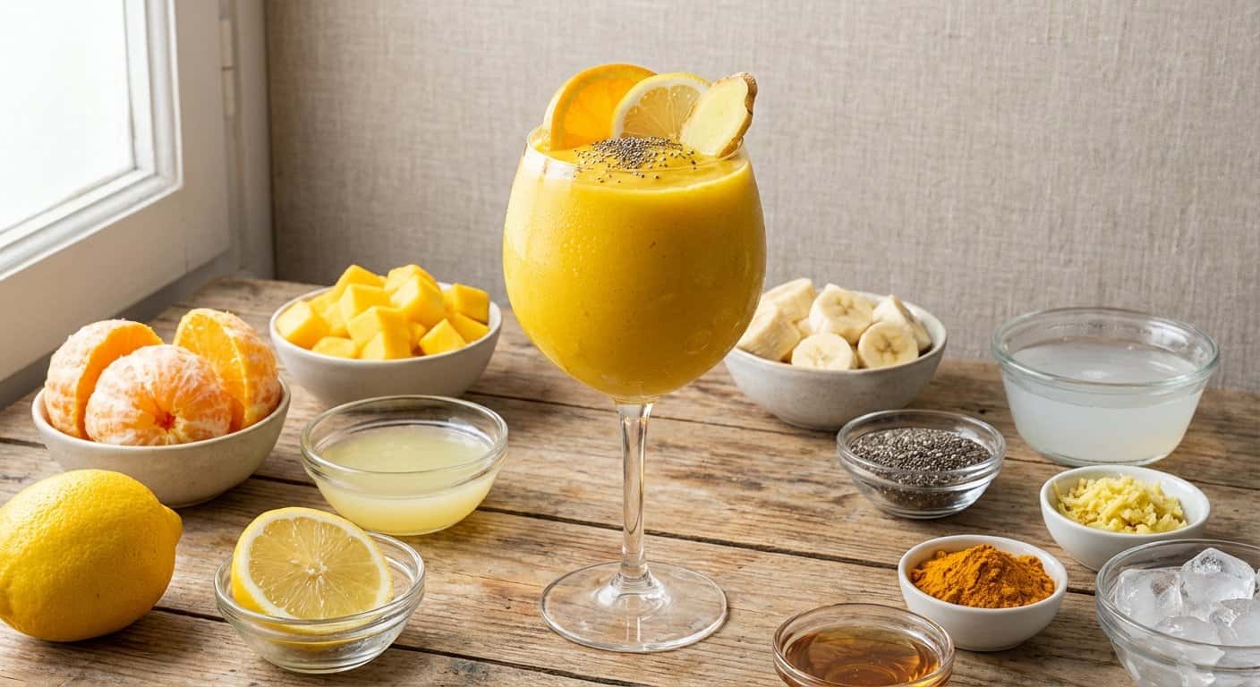 Smoothie Energético de Naranja y Limón