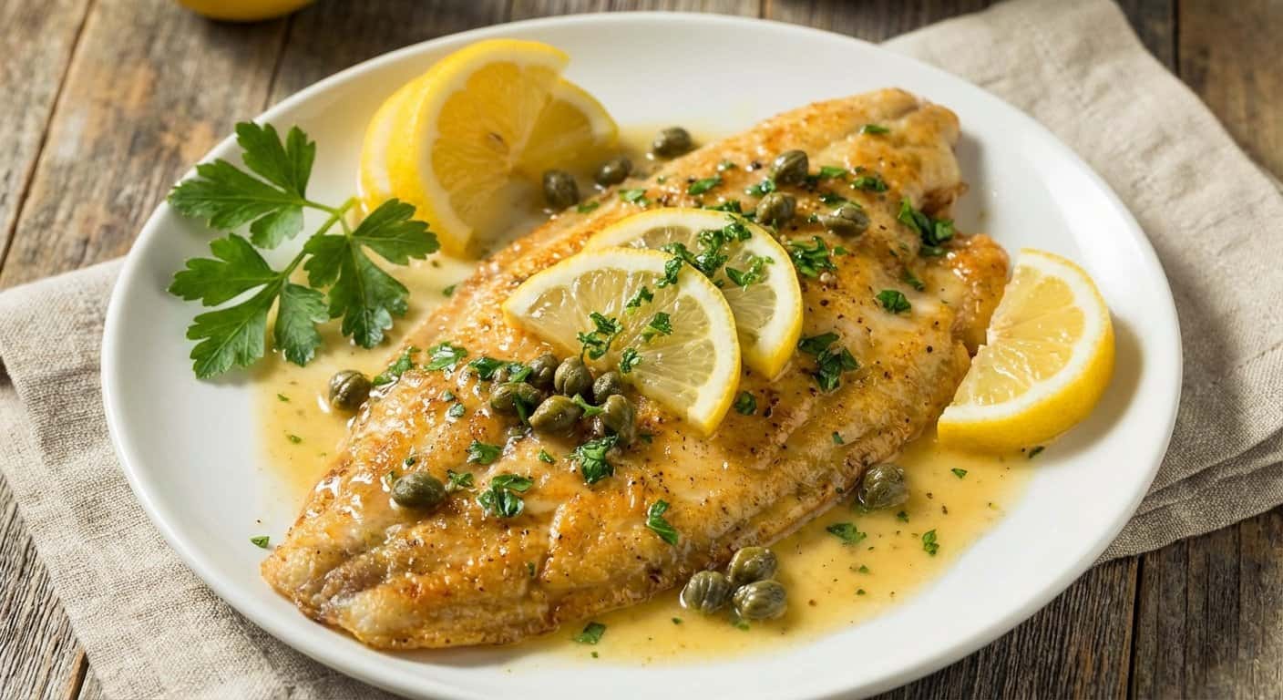 Sole Meunière Alsaciano con Vino Blanco