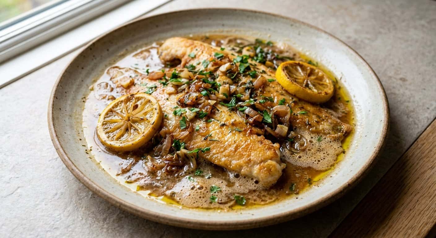 Sole Meunière Provenzal con Chalotas