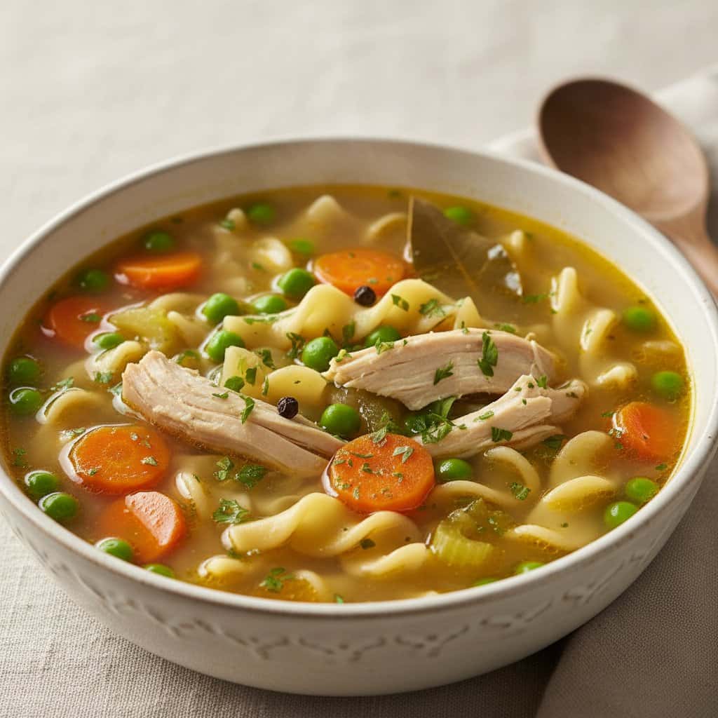 Sopa de Pollo Casera