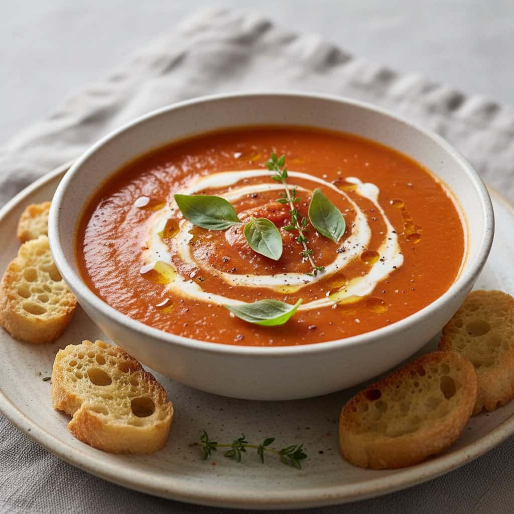 Sopa de Tomate Casera