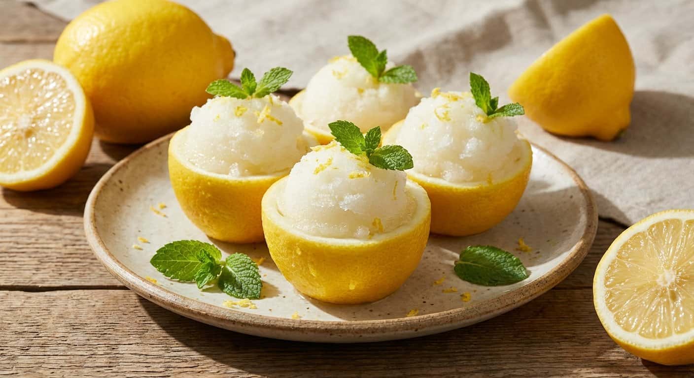 Sorbete de Limón Refrescante