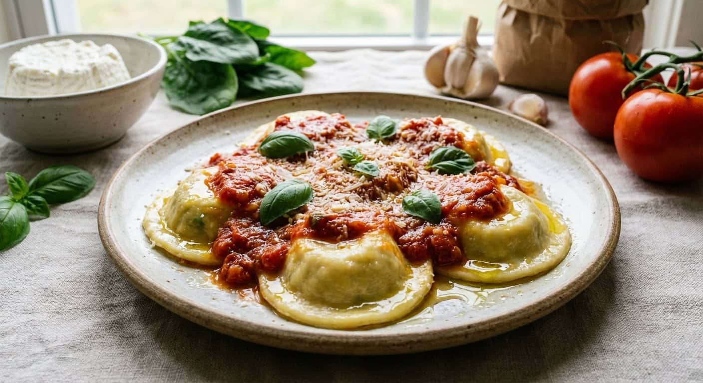 Sorrentinos de Ricotta y Espinacas