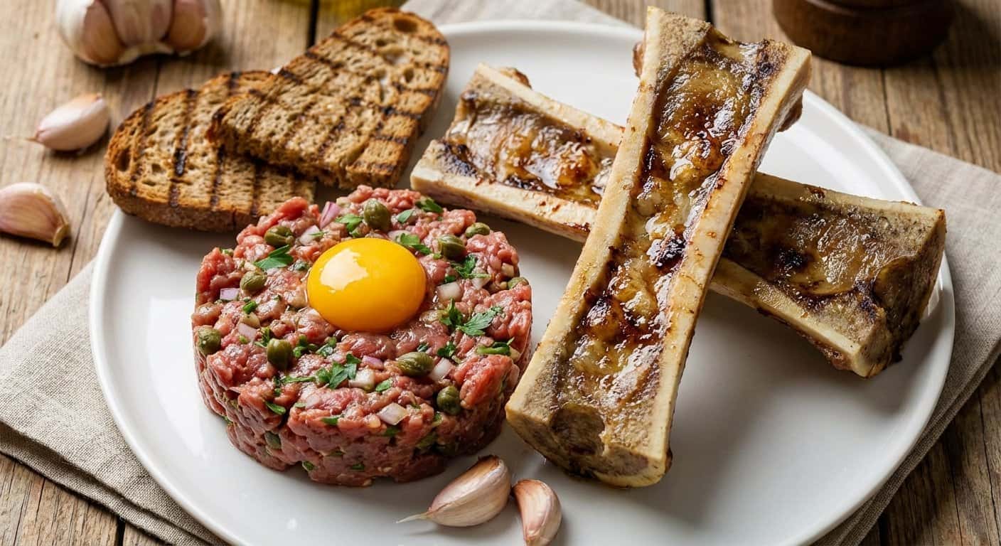 Steak Tartar Clásico con Tuétano