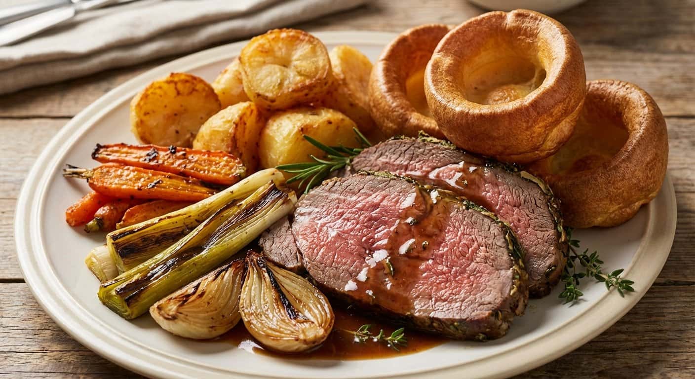 Sunday Roast Tradicional Británico