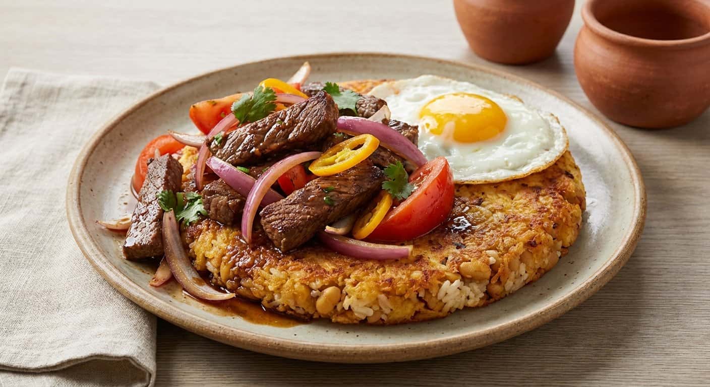 Tacu Tacu con Lomo Saltado