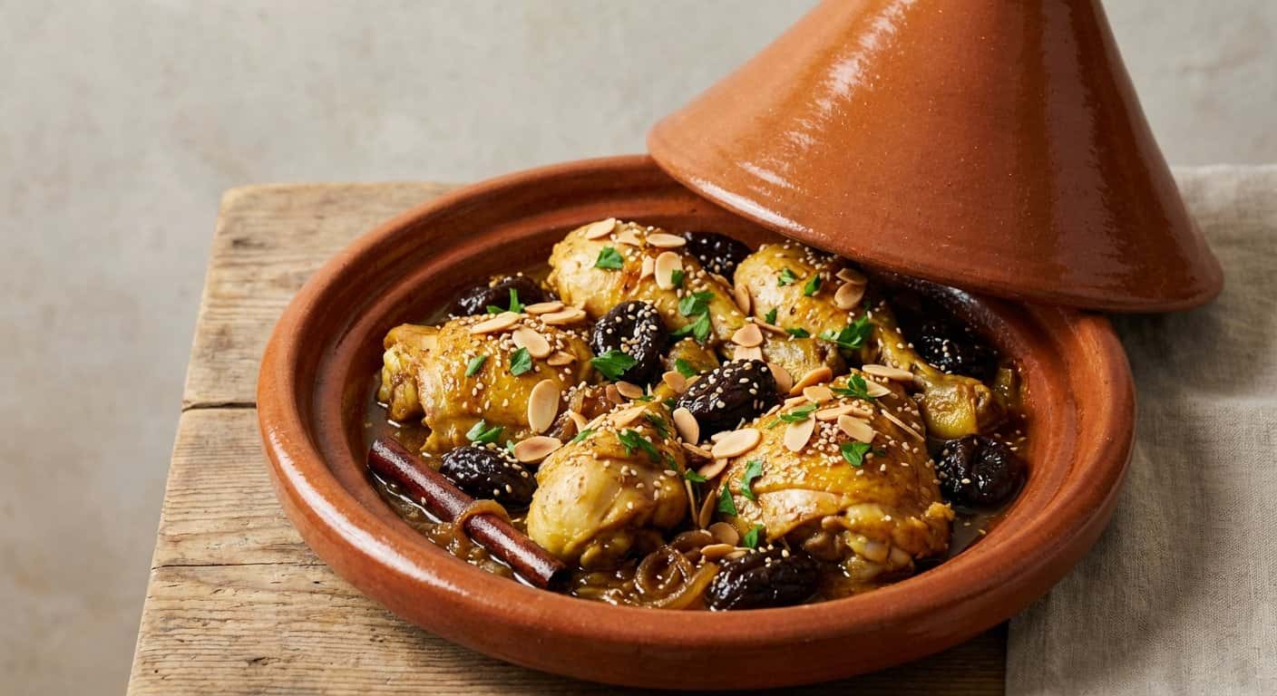 Tagine de Pollo con Ciruelas
