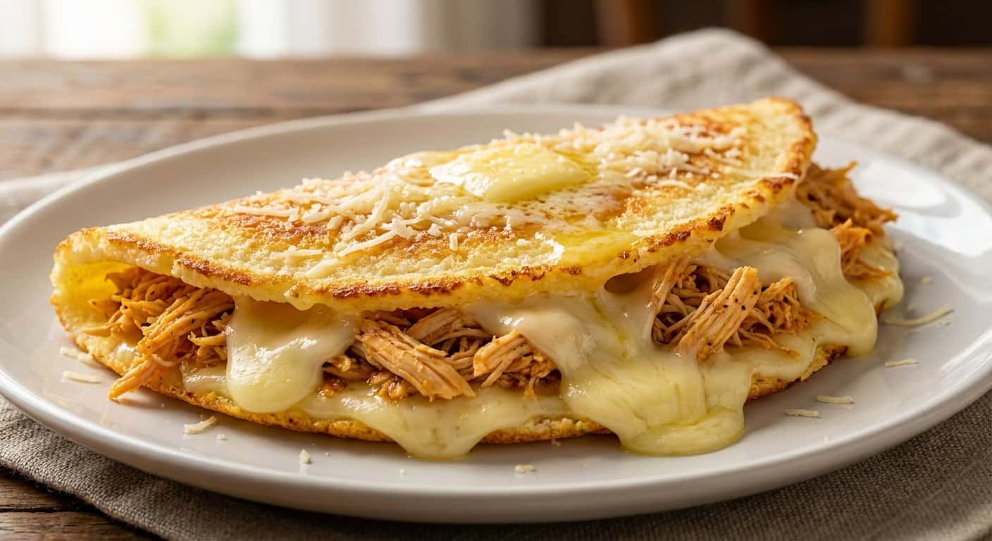 Tapioca Rellena de Pollo y Queso