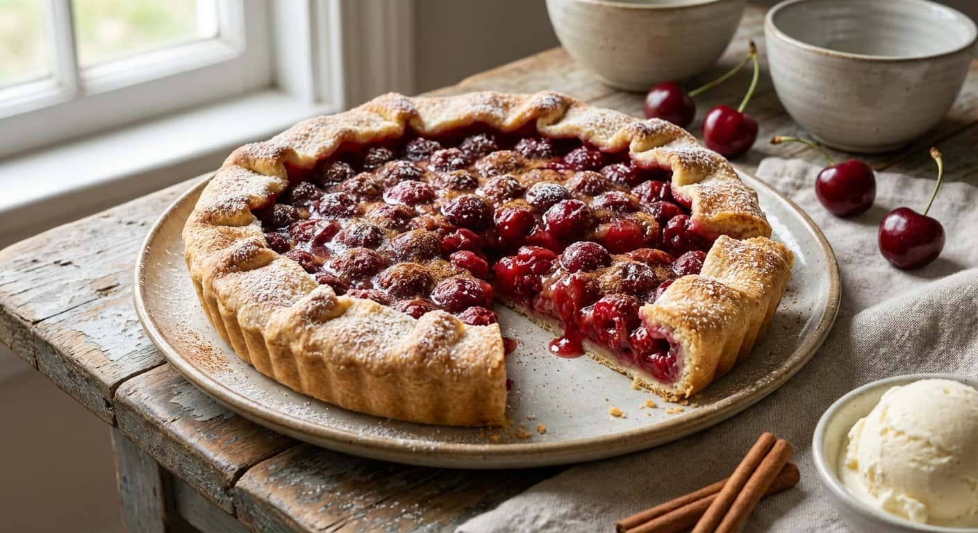 Tarta de Cereza y Canela