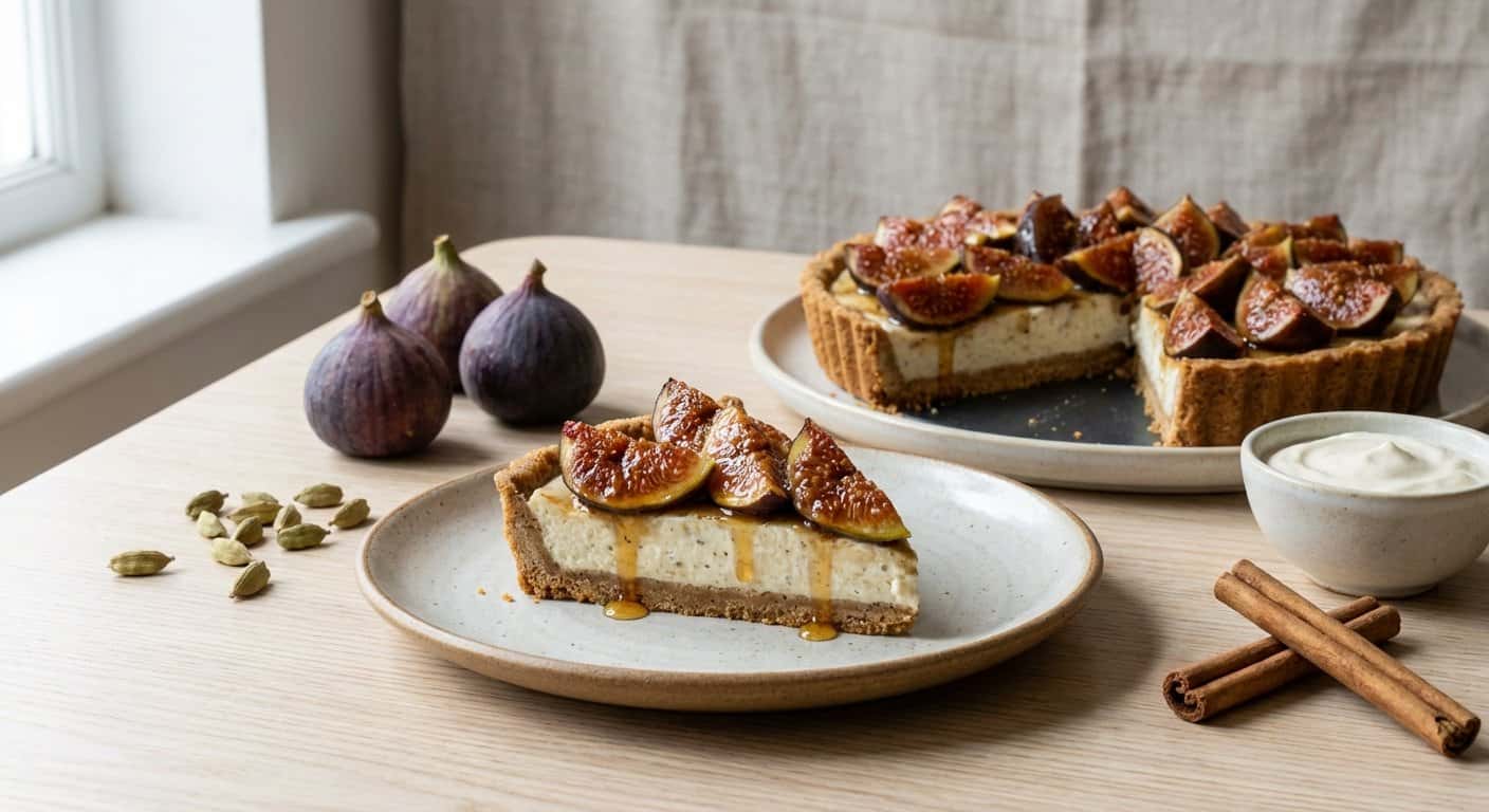 Tarta de higo y cardamomo