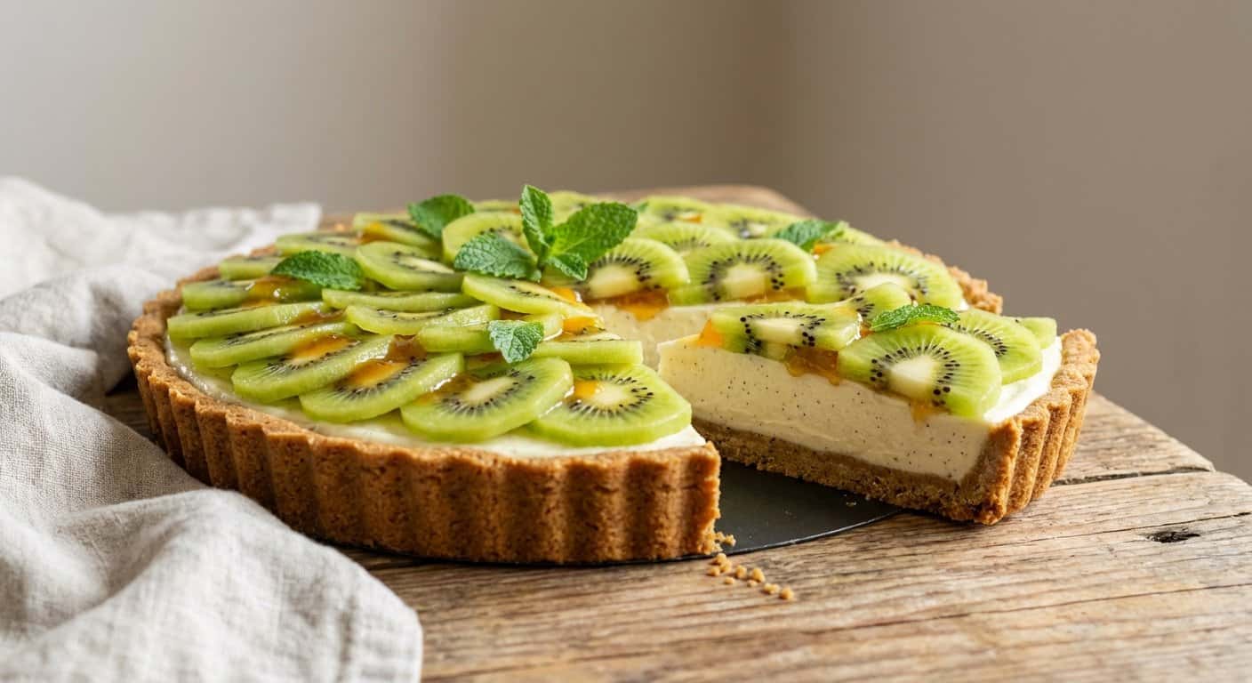 Tarta de Kiwi y Vainilla