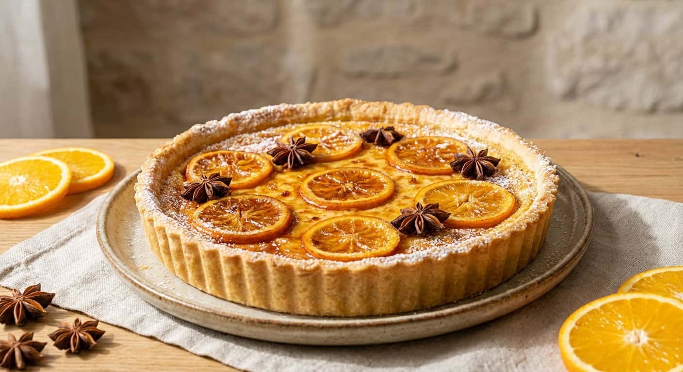 Tarta de naranja y anís