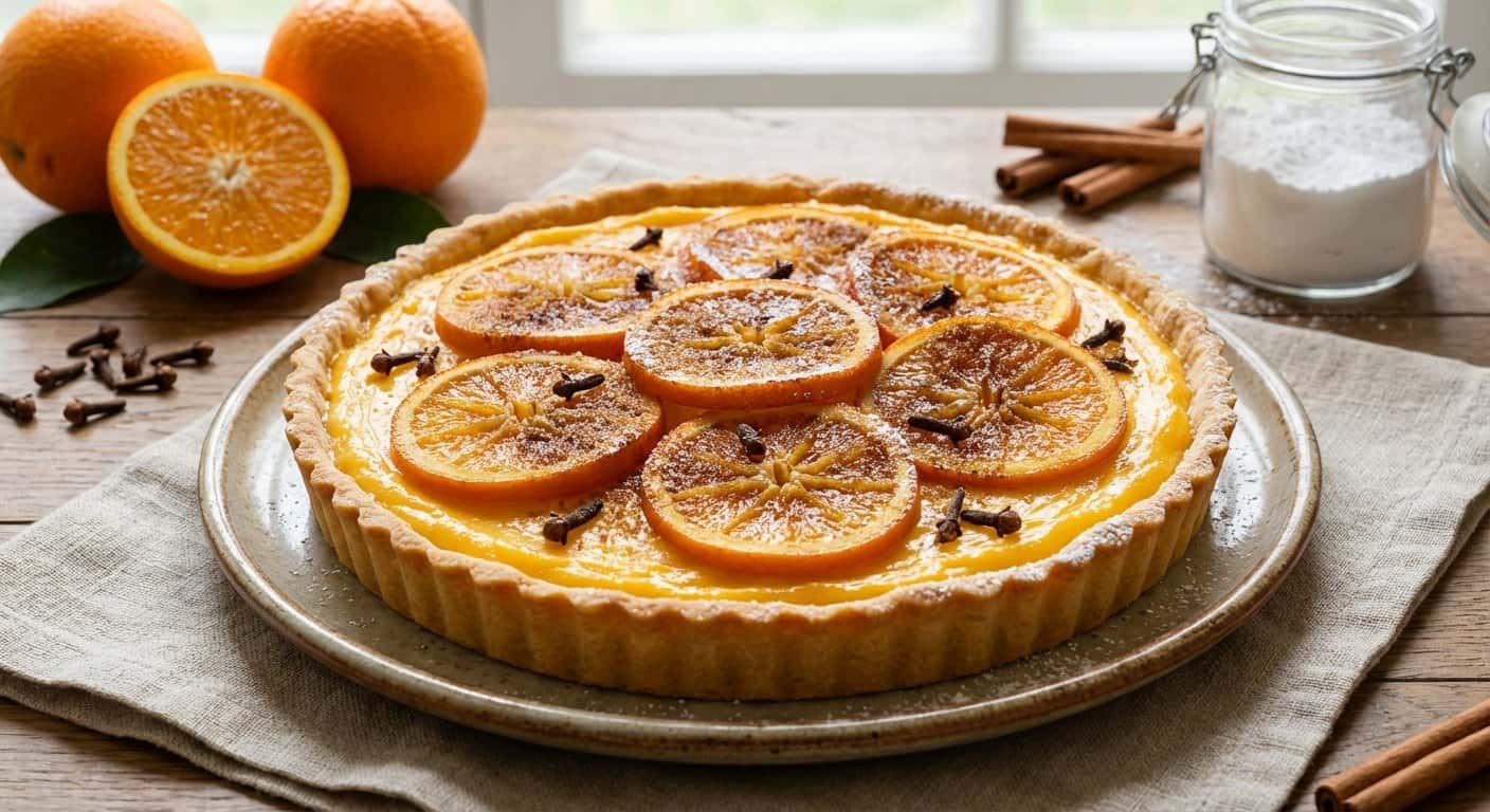 Tarta de naranja y clavo