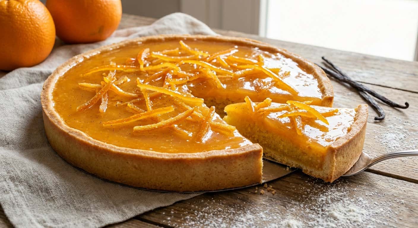 Tarta de Naranja y Vainilla