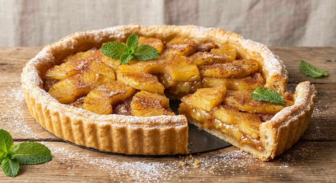 Tarta de Piña y Canela