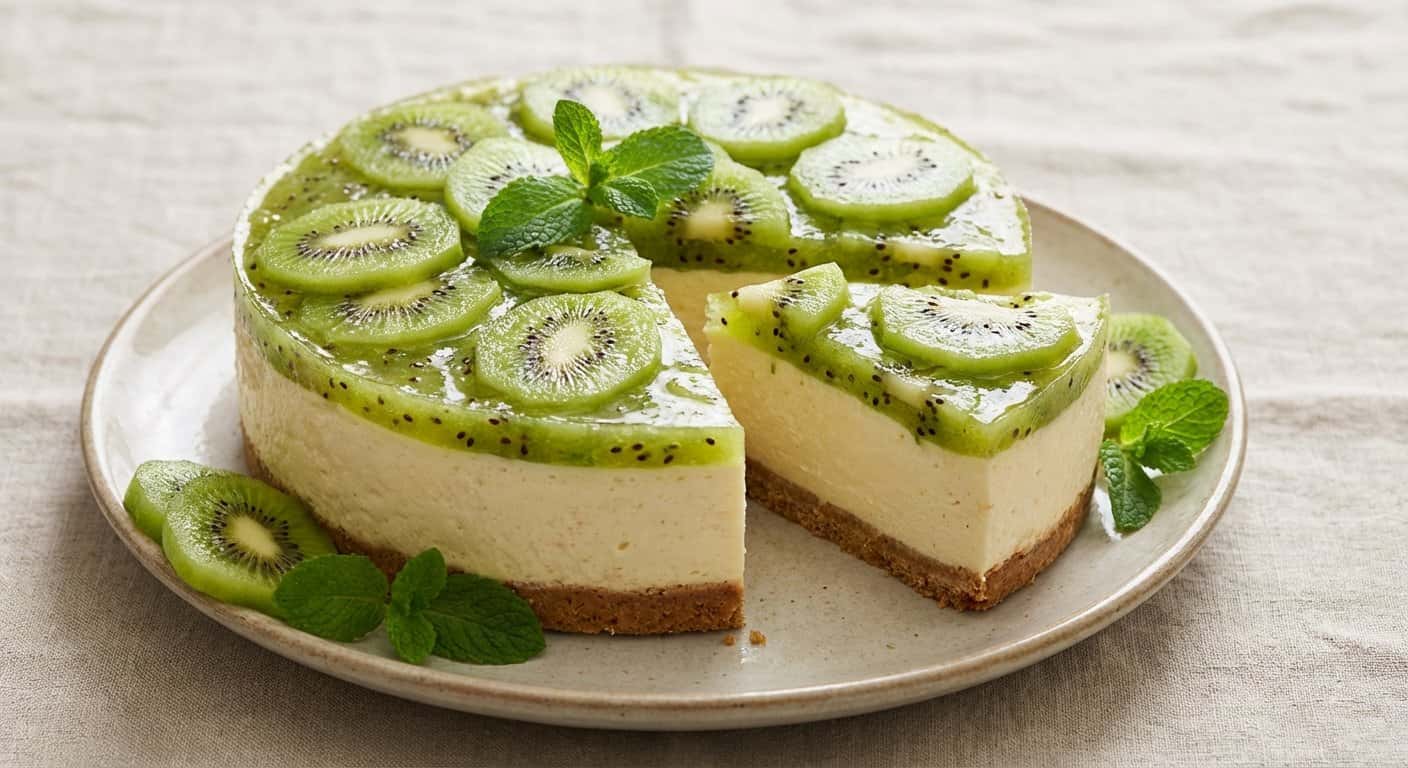 Tarta de Queso y Kiwi