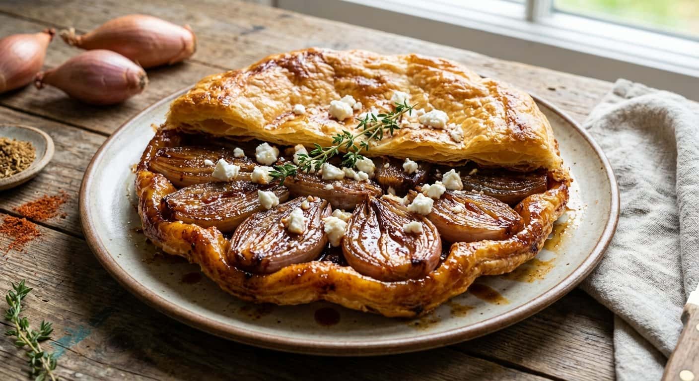 Tarte Tatin del Sudoeste con Chalotas