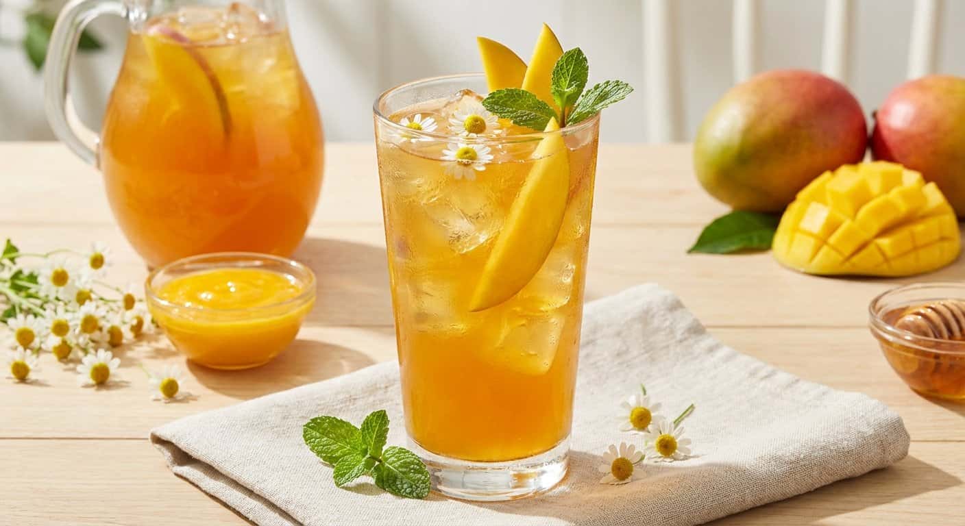 Té Frío de Manzanilla y Mango