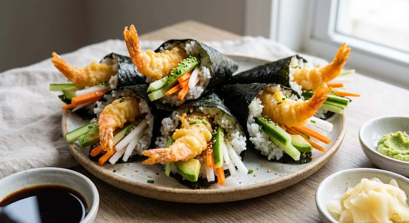 Temaki de Gamba Tempura