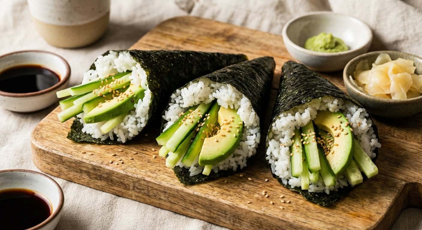 Temaki de Pepino y Aguacate