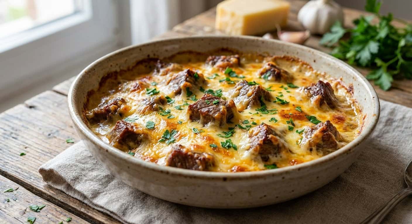 Ternera con Queso Gratinado Keto