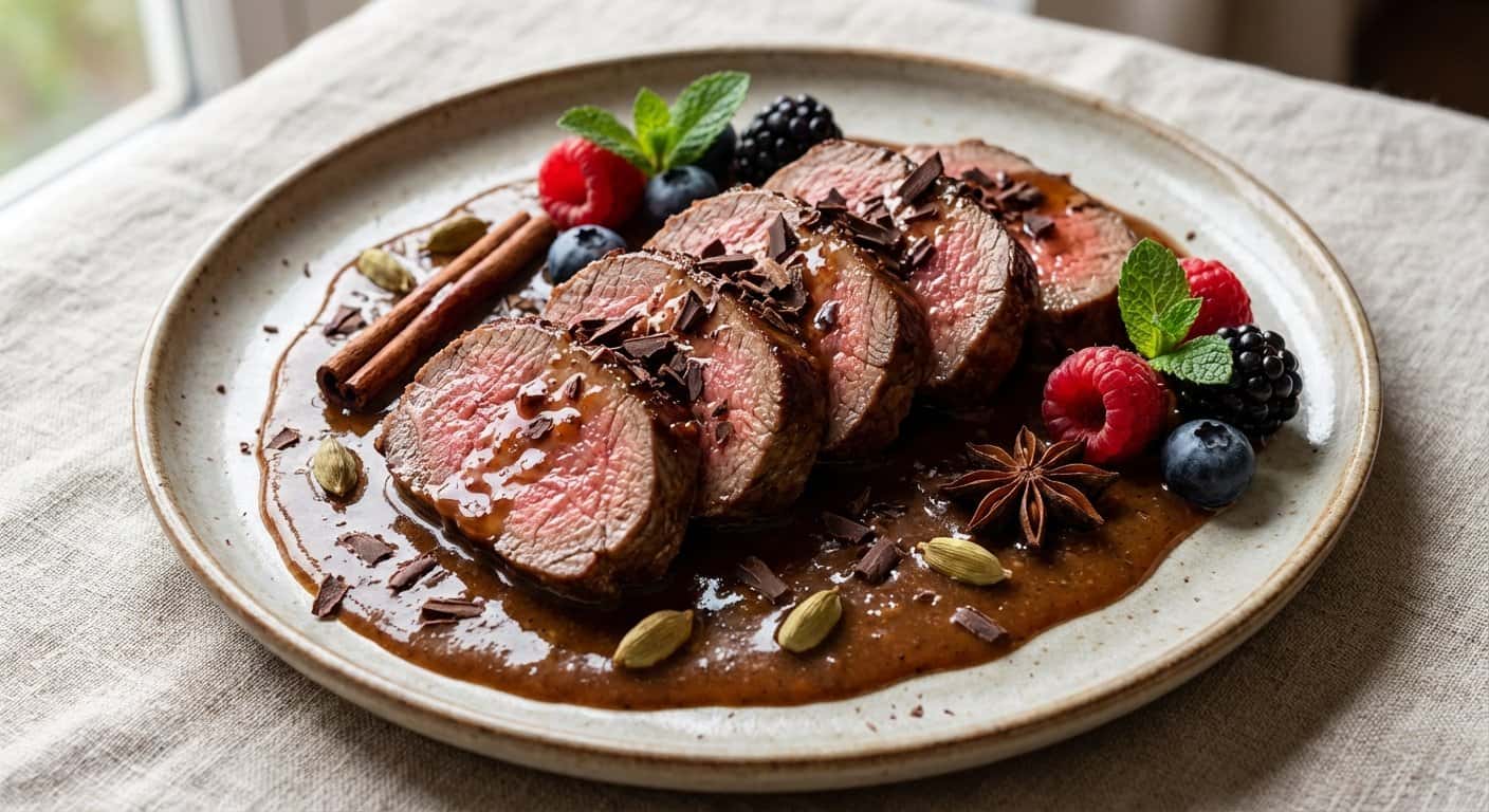 Ternera en salsa cremosa con especias